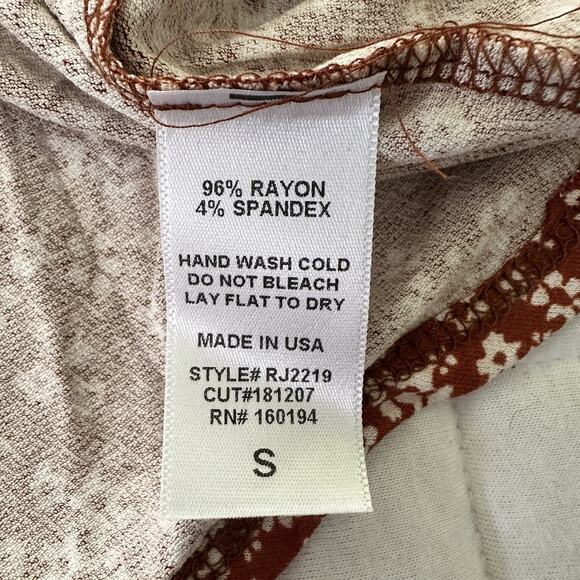 THE FISHERMANS DAUGHTER Womens Small Cropped Ballon Sleeve Cut Out Boho Chic - Picture 7 of 13